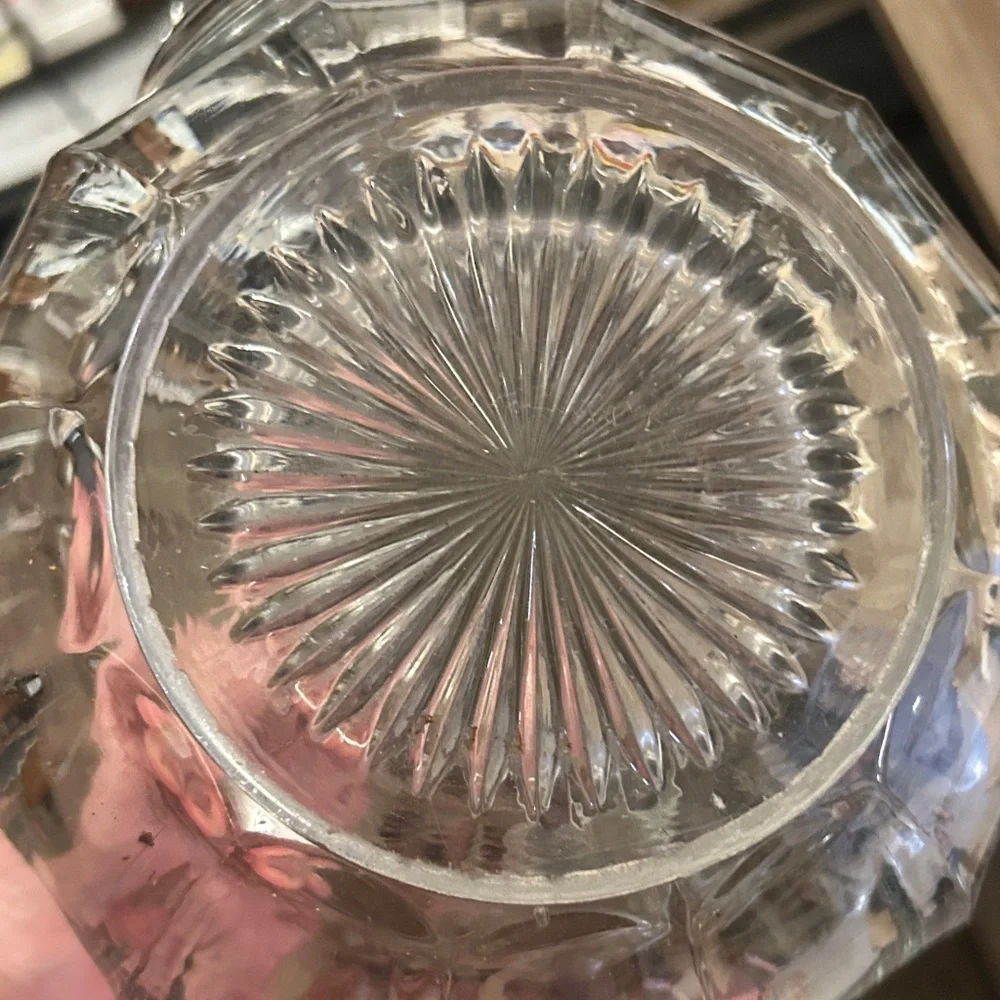 Vintage unbranded Heisey Colonial clear glass pitcher